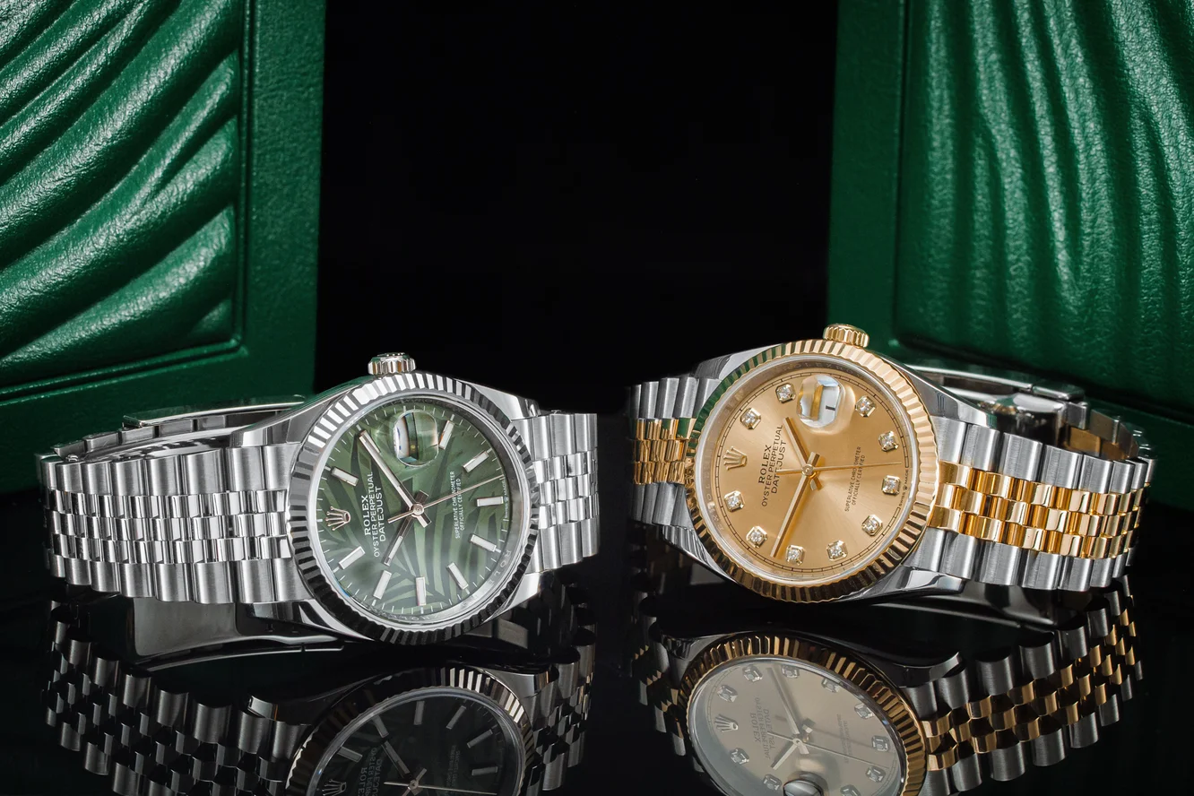 Kompozycja zegarków Rolex Datejust